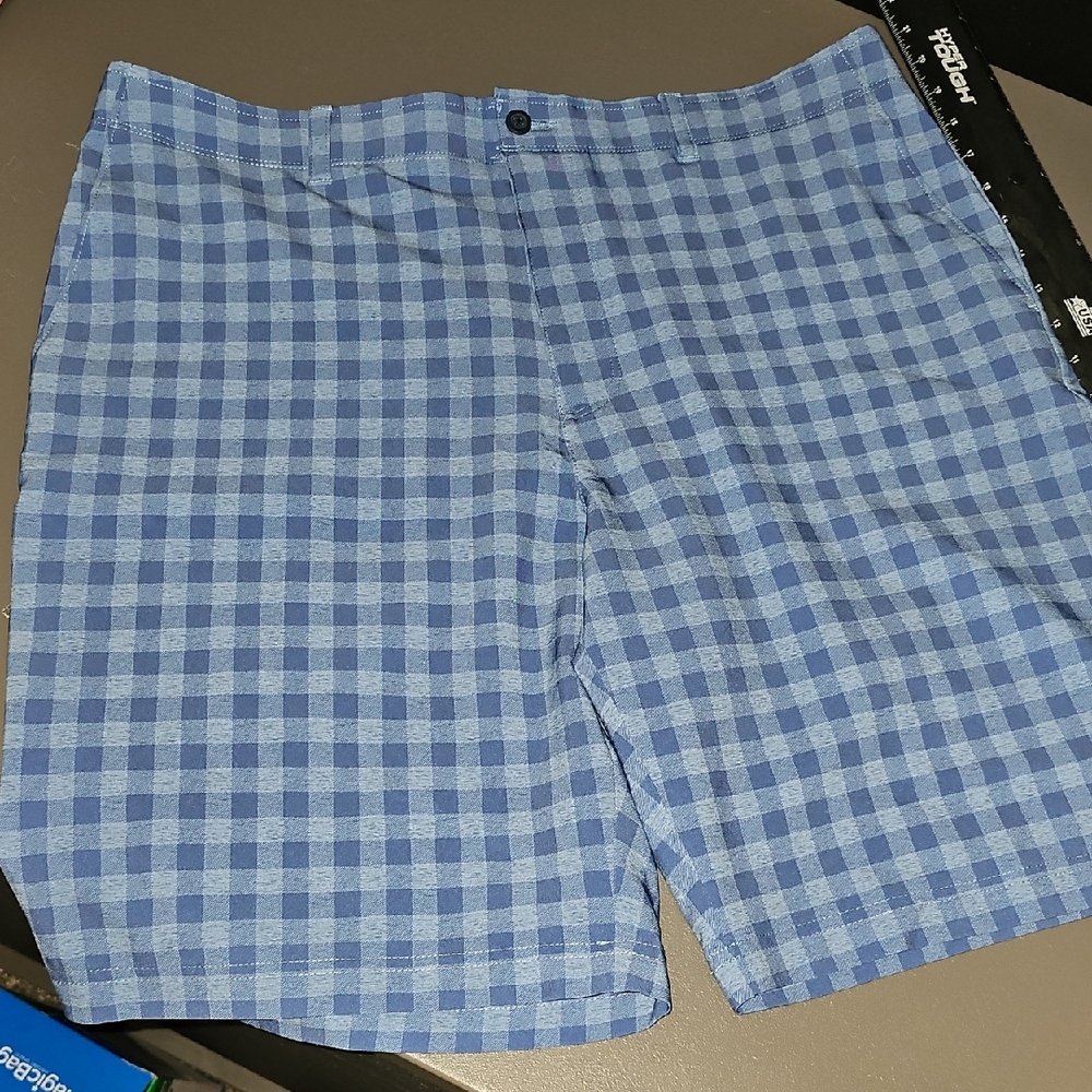 Nicklaus Blue Checkered Golf  Men's Shorts Size 38